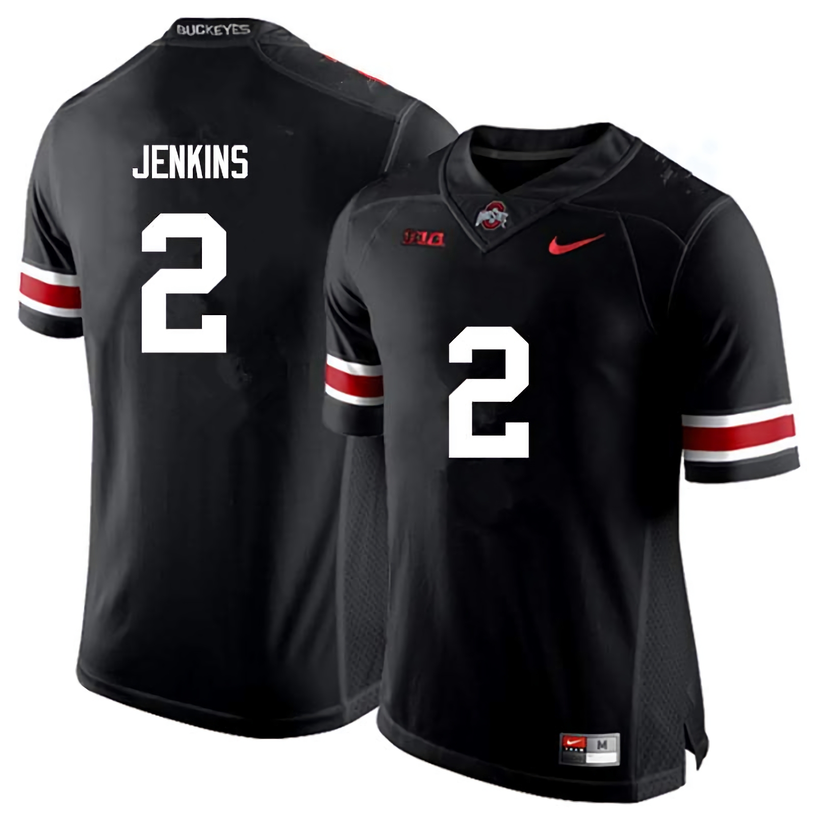 Malcolm Jenkins Ohio State Buckeyes Men's NCAA #2 Nike Black College Stitched Football Jersey VOE4256PG